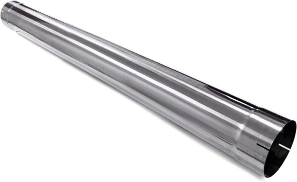| Stainless Steel Universal Straight Pipe Exhaust Part (5" inch OD/ID x 51 Inch Long) | 5" Inch Exhaust Pipe | Automotive Replacement Part