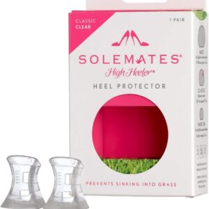 Solemates High Heel Protectors Clear Stoppers - Stops Sinking Into Grass Protector For Heels And Designer Shoes - Crystal Clear (Classic) Online - Best Prices
