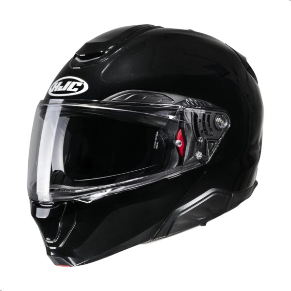 HJC RPHA 91 Solid Modular Motorcycle Helmet with HJ-37 Pinlock Shield, DOT Approved (Black, X-Small)