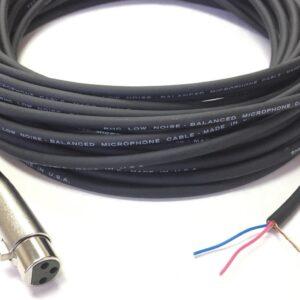 14Ft 3 Pin Xlr Female To Blunt Economy Cable Online - Best Prices
