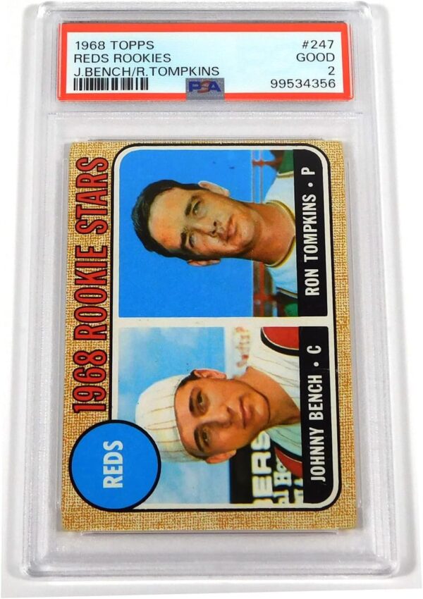 1968 Topps Johnny Bench Rookie #247 PSA 2 Baseball Graded Card