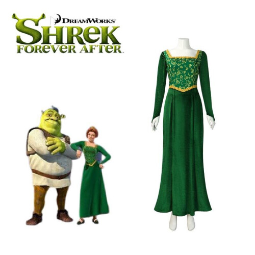 Princess Fiona Shrek Costume Dress - Adult Cosplay for Halloween