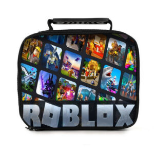 Roblox Lunch Bags - Thermal Insulated Cooler Box for Kids & School