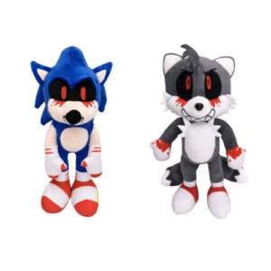 2Pcs 30CM Sonic EXE Evil Blood Plush Toy Spirits of Hell Stuffed Doll