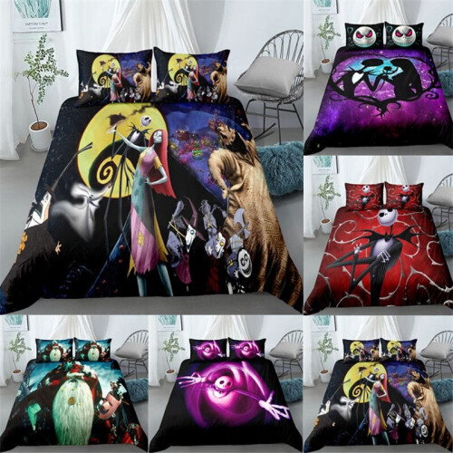 3D Nightmare Before Christmas Duvet Cover Bedding Set - Jack and Sally