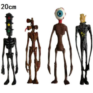 4-Pack 20cm Siren Head Action Figures with Light - Horror Collectible
