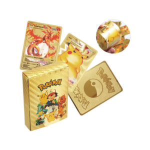 55PCS Gold Pokemon VMAX TCG GX EX Cards - Christmas Gifts for Kids