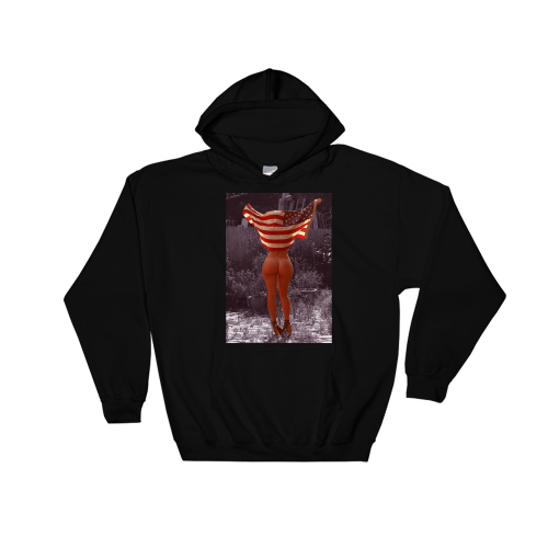 5X-Large Black Hot Naked Sexy Ass Figure Men Women Unisex Hoodie