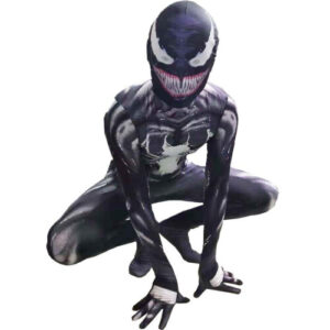Kids Boys Venom Superhero Halloween Cosplay Jumpsuit Costume (7-8 yrs)
