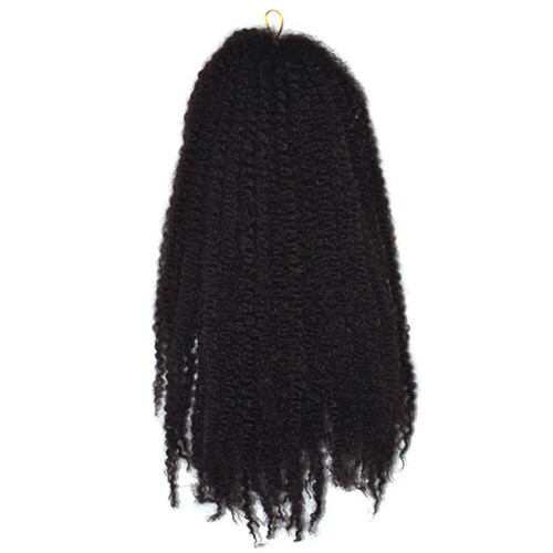 99J# Negro Caterpillar Wig Braid - Fluffy Afro Hair, Voluminous