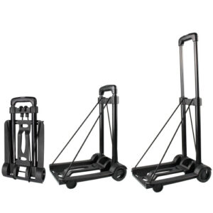 APOXCON Folding Hand Truck - 2-Wheel Foldable Dolly Cart, Lightweight
