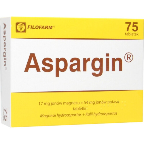 ASPARGIN 75 Tablets - 17mg Magnesium & 54mg Potassium Supplement