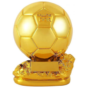 Ballon d'Or Golden Soccer Trophy Resin Replica - Best Soccer Award