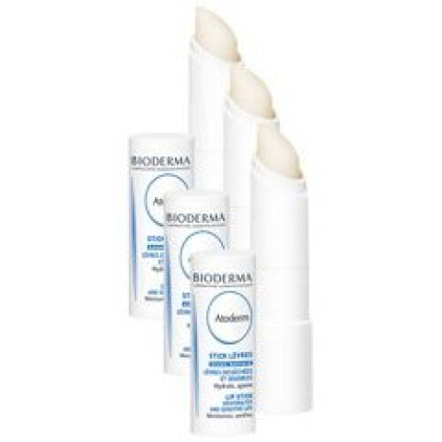 Bioderma Atoderm Lips Moisturizing Stick 3-Pack - Hydrating Lip Balm