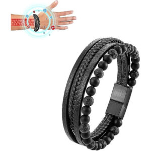 Volcanicx Magtherapy Menopause Bracelet - Black 23cm|Slimming & Relief