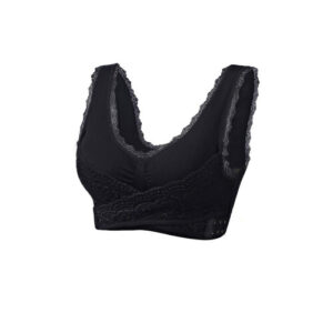 Kendally Bra Wireless Shaping Corset - Front-Cross Side-Buckle Lace