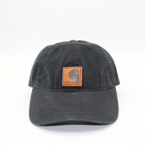 Carhartt Men's Black Canvas Baseball Cap - Adjustable Unisex Hat