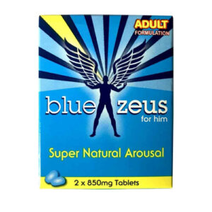 Blue Zeus 2 Pack Sex Tablets 850mg - Men's Super Natural Arousal