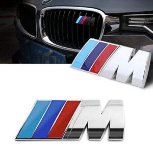 BMW M Sport Front Grill Chrome Badge Emblem - Fits E90 F10 F30 E46