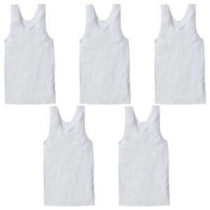 Bonds 5 Pack White Mens Chesty Cotton Undershirt Tank Undergarment M7WL