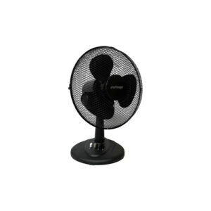 Refurbished 12-Inch Oscillating Desk Fan - Black, Quiet USB for Office
