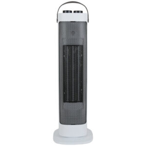 Challenge 2kW Oscillating Tower Fan Heater with Carry Handle, Portable