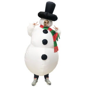Inflated Costume: Santa Claus & Snowman Cosplay for Christmas Party