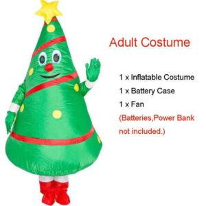 Adult Inflatable Christmas Tree Costume - Unisex Funny Outfit