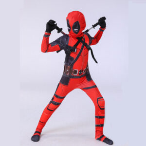 Kids/Boys Deadpool Halloween Cosplay 4-5 Cloth Backpack (No Swords)