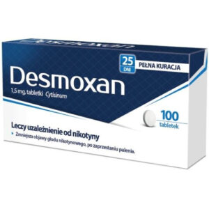DESMOXAN 100 Tablets + Nicorette NiQuitin Smoking Cessation 25 Days