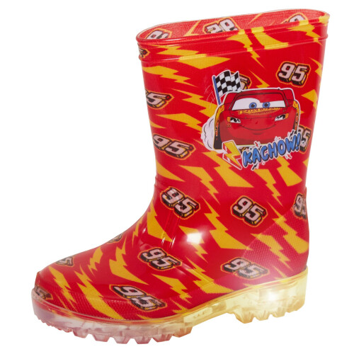 Disney Cars Lightning McQueen Light-Up Rain Boots for Boys & Kids