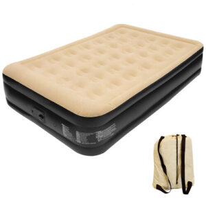 Double Raised Inflatable Airbed Mattress - Electric Pump for Camping