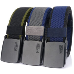 ENNIU 125cm Men's Long Tactical Nylon Belt Quick Unlock Metal Buckle