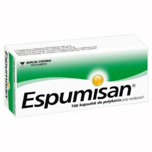 Espumisan 40 mg, 100 Capsules – Fast-Acting Simethicone Gas Relief