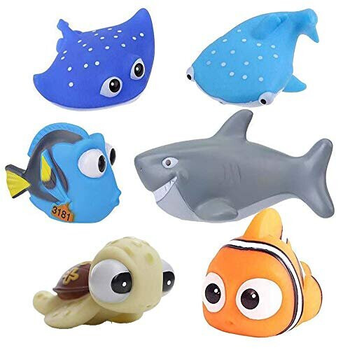Finding Dory & Nemo Bath Squirters 6Pcs Baby & Toddler Bath Toys