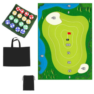 Velcro Golf Chipping Game Set Indoor Outdoor Training Aids for Family