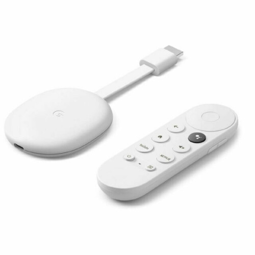 Google Chromecast with Google TV 4K HDR Streaming Device - Snow