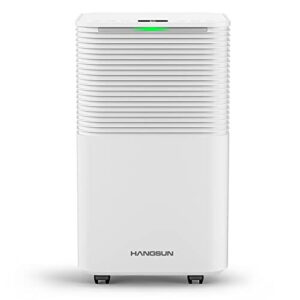 Hangsun 12L Dehumidifier - Digital Humidity Display, 24H Timer & Drain