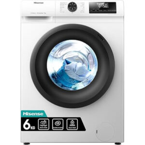 Hisense WFQP6012EVM 6 KG Inverter Washing Machine - Quiet, Durable