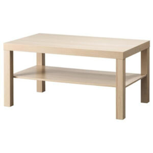 IKEA LACK Coffee Table - White Stained Oak Effect, 90x55 cm, Modern