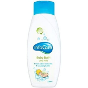 Infacare Baby Bath 750ml Pack of 2 - Gentle Tear-Free Newborn Cleanser