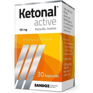 Ketonal Active 50mg 30 Capsules Pain Relief - UK Stock Fast Shipping