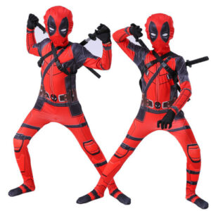 Boys Deadpool Halloween Party Cosplay Costume for Kids - No Swords