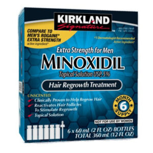 Kirkland Minoxidil Extra Strength Hair Treatment for Men 6-Mo Supply