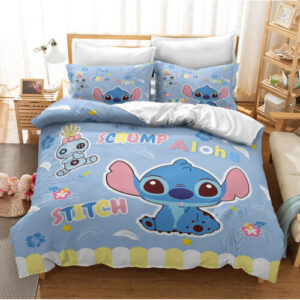 Lilo Stitch Bedding Duvet Cover Set - Soft Disney Kids Single/Double