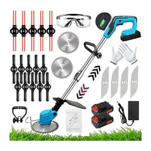 Cordless Metal Blade Trimmer with Power Display & 2 Lithium Batteries