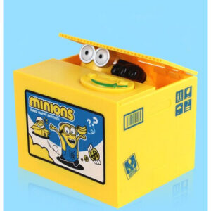 Minions Kids Cartoon Electric Stealing Money Piggy Bank Toy with Music