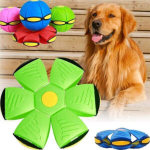 Flying Saucer Ball Dog Toy - New Interactive Durable Pet Toy