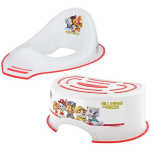Nickelodeon Paw Patrol Toilet Training Seat & Step Stool, Non-Slip Feet