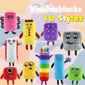 Numberblocks Plush Toys - Set of 10 Colorful Stuffed Plush Toys